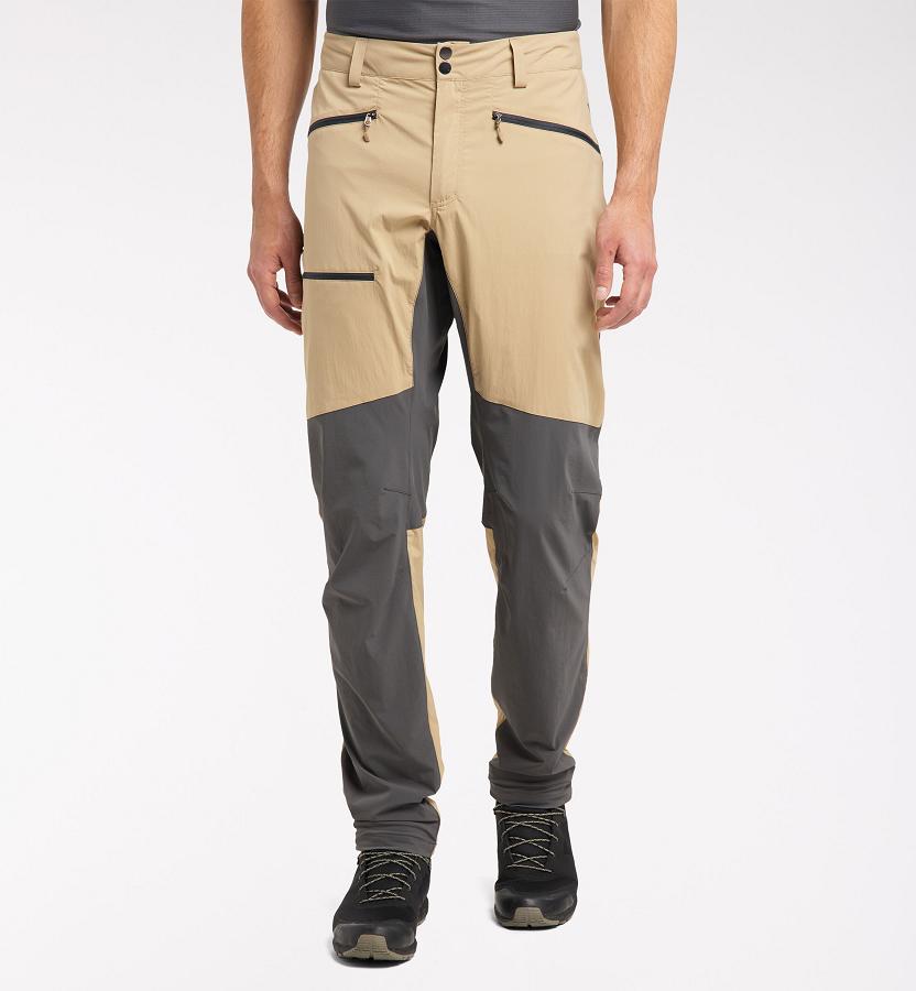 Haglöfs Lite Flex Hiking Pants Khaki/Black For Mens FASEY4260 Australia